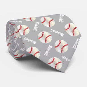 Baseball Roligt Välj bakgrund Färg Slips
