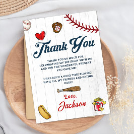 Baseball Rookie Boys Birthday Tack för ditt kort