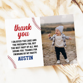 Baseball Rookie Year Boy 1st Birthday Photo Tack Kort