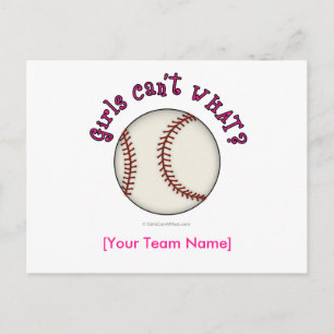 Baseball-Rosa Vykort