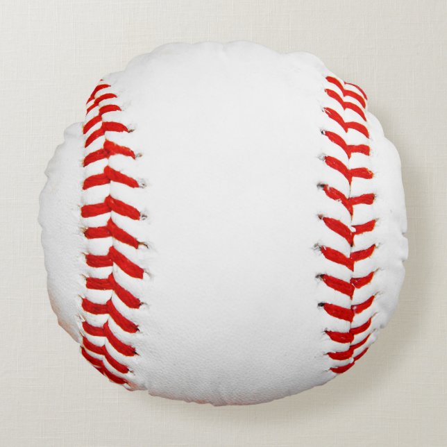Baseball Round Pillow Rund Kudde (Framsidan)