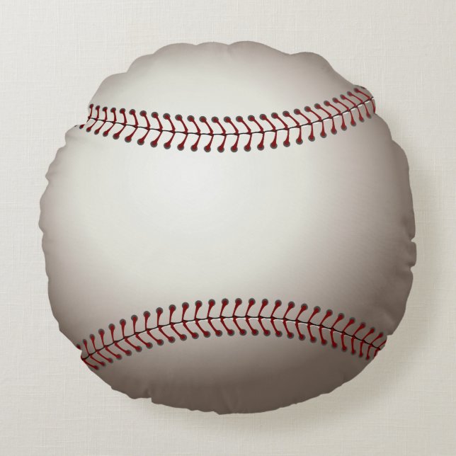 BASEBALL ROUND roligt PILLOW Rund Kudde (Framsidan)