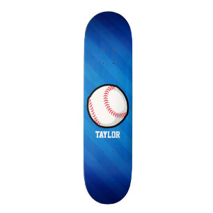 Baseball; Royal Blue Rand Old School Skateboard Bräda 21,6 Cm