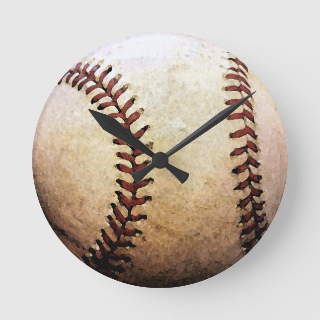 Baseball Rund Klocka (Framsida)