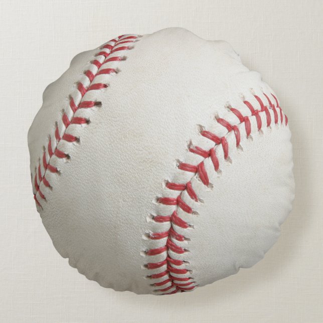 Baseball Rund Kudde (Baksidan)
