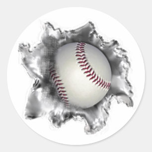 Baseball Runt Klistermärke