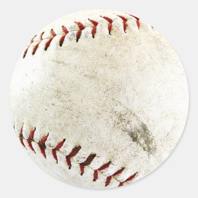Baseball Runt Klistermärke (Framsida)