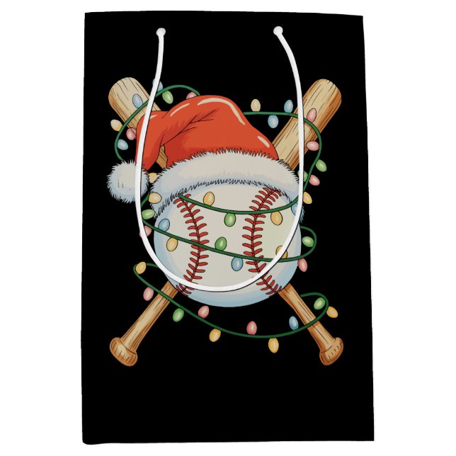 Baseball Santa Hat jul Julafton Sports Helgdag (Framsidan)