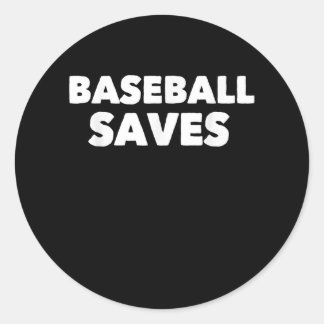Baseball Saves Coola Softball USA Sports Player Runt Klistermärke