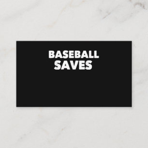 Baseball Saves Coola Softball USA Sports Player Visitkort