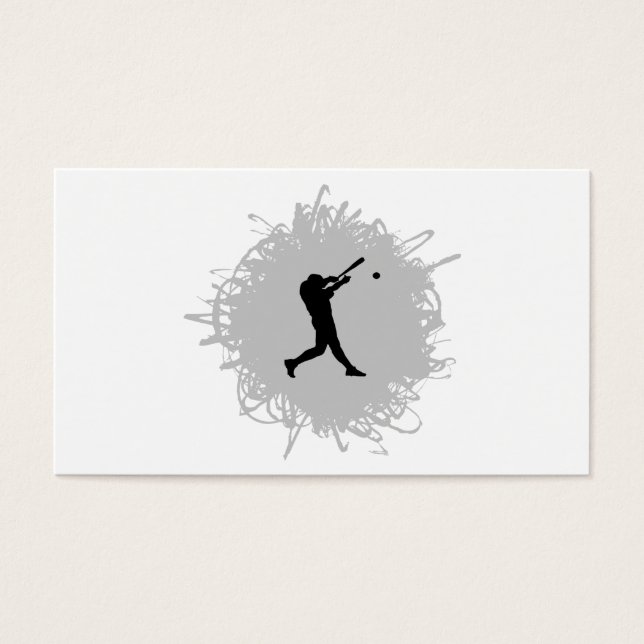 Baseball Scribble Stil Visitkort (Framsidan)