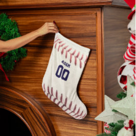 Baseball Se Personlig Stocking Liten Julstrumpa