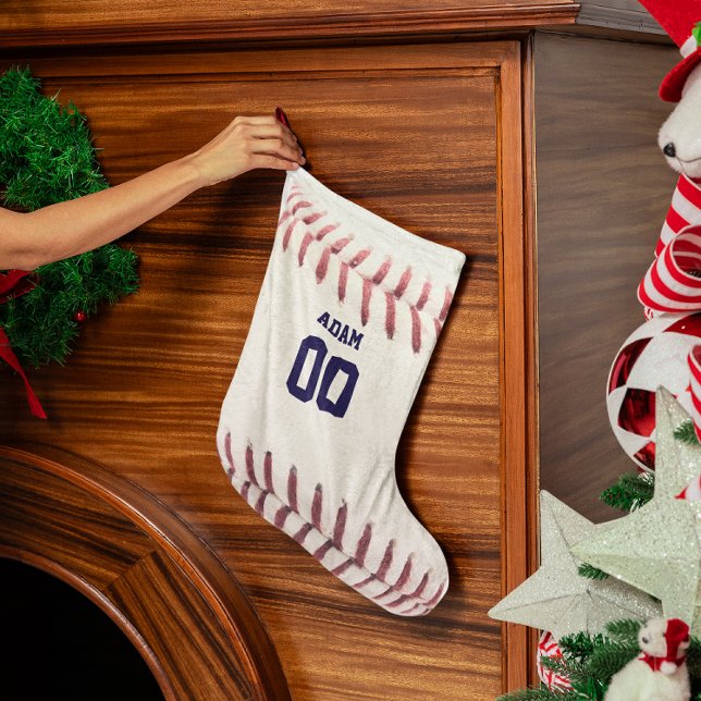 Baseball Se Personlig Stocking Liten Julstrumpa (Skapare uppladdad)