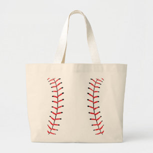 Baseball Seams Sports Stil Baseball Tema Jumbo Tygkasse
