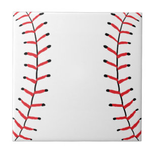 Baseball Seams Sports Stil Baseball Tema Kakelplatta