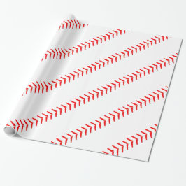 Baseball Seams Stitches Baseball Party Gift Papper Presentpapper