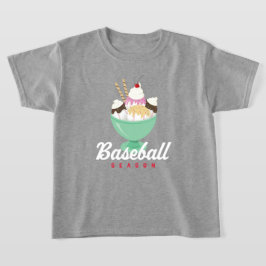 Baseball Season Ice Cream Sundae T-Shirt