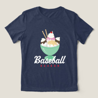 Baseball Season Ice Cream Sundae T-Shirt