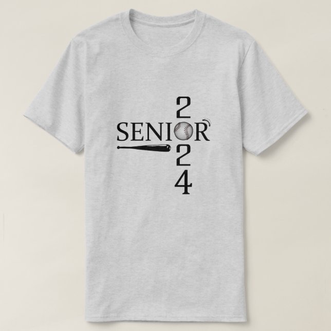 Baseball Senior 2024 T Shirt (Design framsida)
