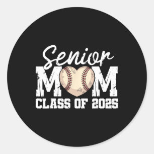 Baseball Senior Mamma Cl av 2025 års högsta Studen Runt Klistermärke