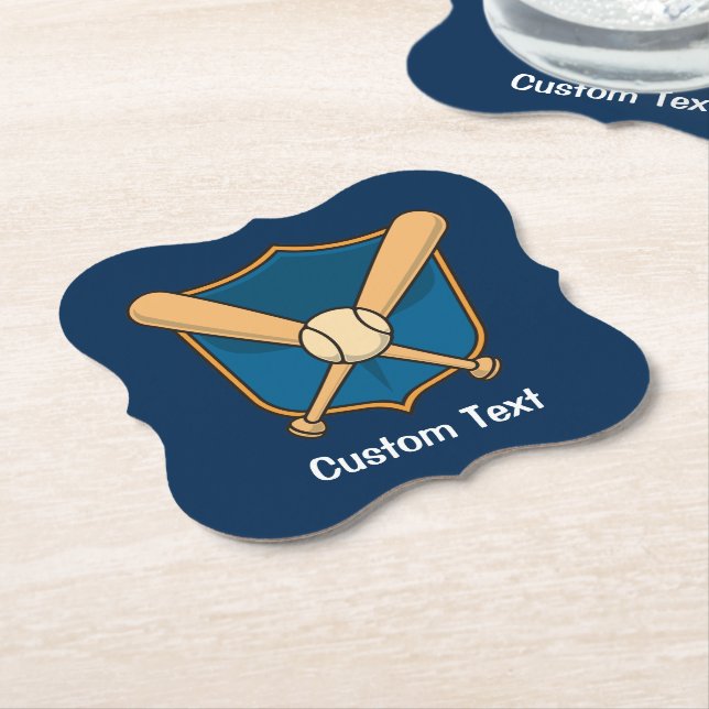 Baseball Shield Underlägg Papper (Vinklad)