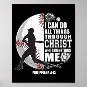 Baseball-shirt Kids Jesus Girl Boy Bible Ve Poster