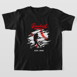 Baseball Silhouette Graphic Design – EST. 1992 T Shirt