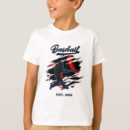 Baseball Silhouette Graphic Design – EST. 1992  T Shirt