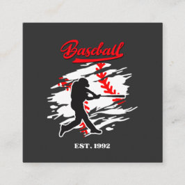 Baseball Silhouette Graphic Design – EST. 1992 Tilläggskort
