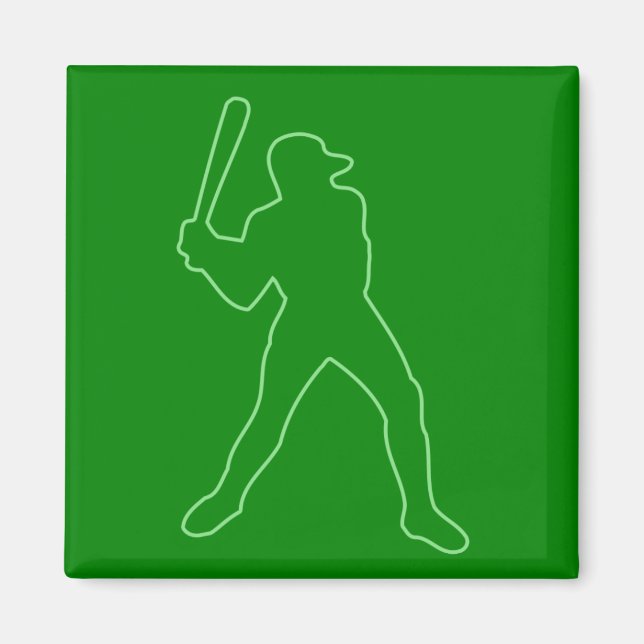 baseball silhouette magnet (Framsidan)