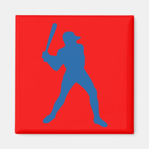 baseball silhouette magnet