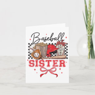 Baseball Sister Coquette Bow Biggest Fläkt Sport L Kort