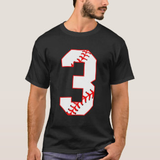 Baseball Sister jag är här för nummer 3 T Shirt
