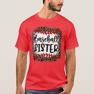 Baseball Sister Leopard Baseball Sister T Shirt