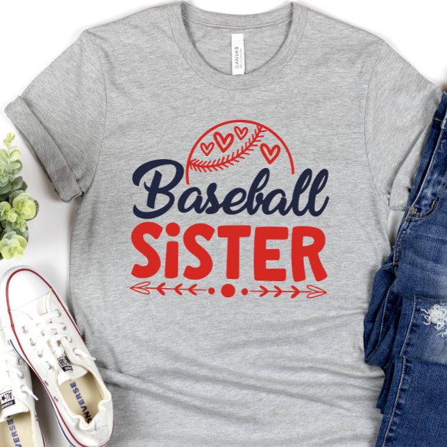 Baseball Sister Shirt, Gift for Sister T Shirt (Skapare uppladdad)