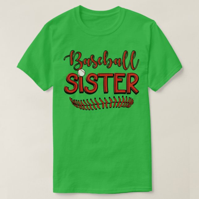 Baseball Sister T Shirt (Design framsida)