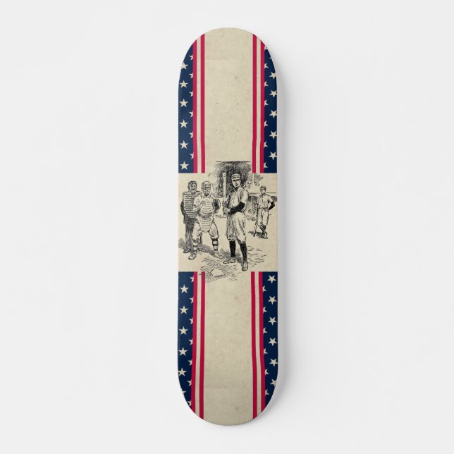 Baseball:Skateboard för spelare Mini Skateboard Bräda 18,5 Cm (Framsida)