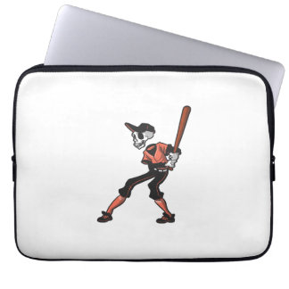baseball skeleton design for baseball players laptop fodral