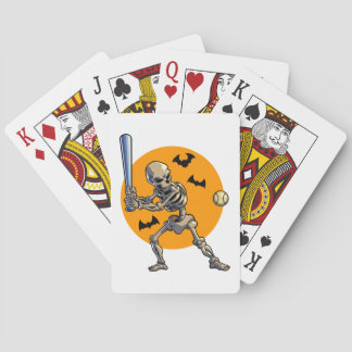 Baseball Skeleton Halloween Manar Boys Baseball Ha Casinokort