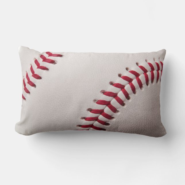 Baseball - skräddarsy baseballbakgrundsmallen lumbarkudde (Framsida)