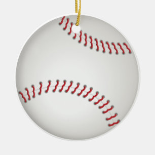 Baseball - skräddarsy prydnad julgransprydnad keramik