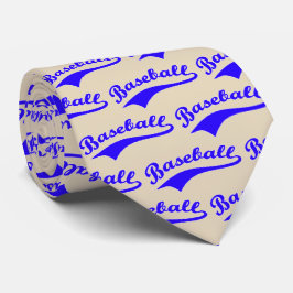 Baseball-skript i blått slips