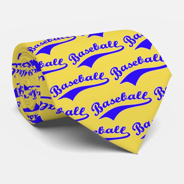 Baseball-skript i blått slips (Rullad)