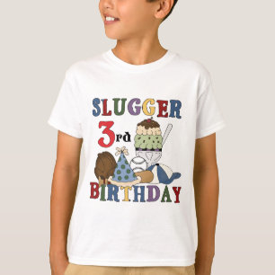 Baseball Slugger 3:e födelsedagskjortor Tröja