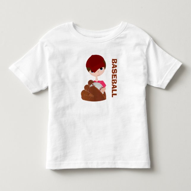 BASEBALL! Småbarn Bra Jersey T-Shirt (Framsida)