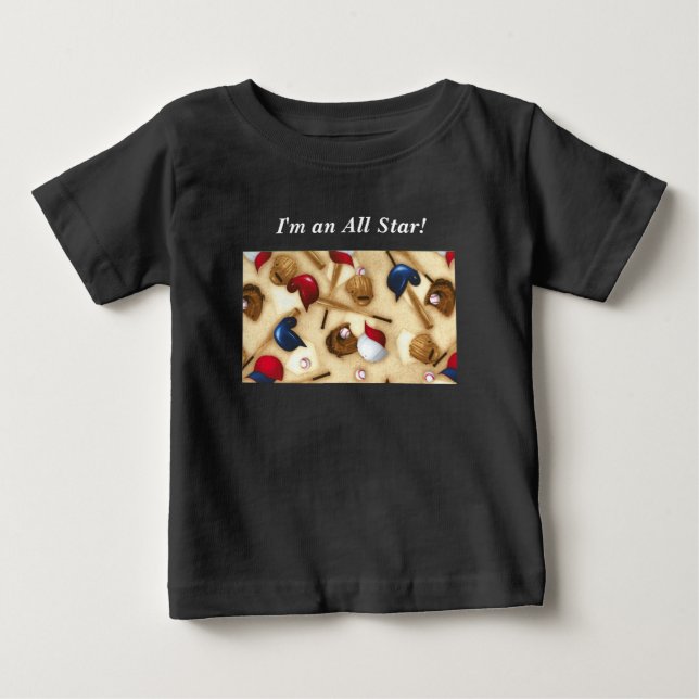 Baseball småbarn jersey t-shirt (Framsida)