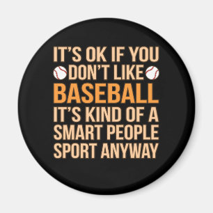 Baseball Smart People Sport Player Älskare Coach Magnet