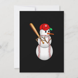 Baseball Snögubbe Bollar Snö julgåvor Julafton M Inbjudningar