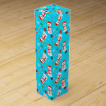 Baseball Snögubbe jul Firande Mönster Presentask För Vinflaska<br><div class="desc">Slå en homerun som omsluter julklapp i vin med den här roligten Snögubbe Baseball mönster. Det här har en candy cane baseball fladdermus,  snöflingan och Snögubbe Baseball dekorerat med populära baskiska snacks och helgdag-godis!</div>