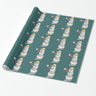 Baseball Snögubbe Presentpapper